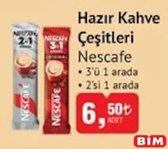 NESCAFE HAZIR KAHVE ÇEŞİTLERİ